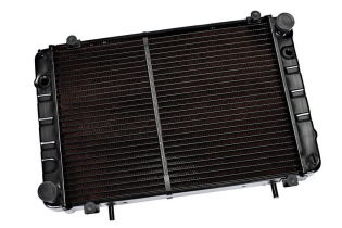 Радиатор охлаждения 2-х рядный ГАЗель 3302 под рамку (пластм.бачок)